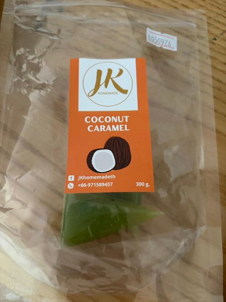 pandan coconut caramel
